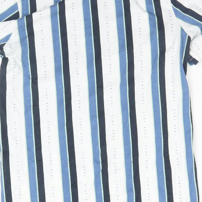 George Boys White Striped  Basic T-Shirt Size 9-10 Years  - Stay Real