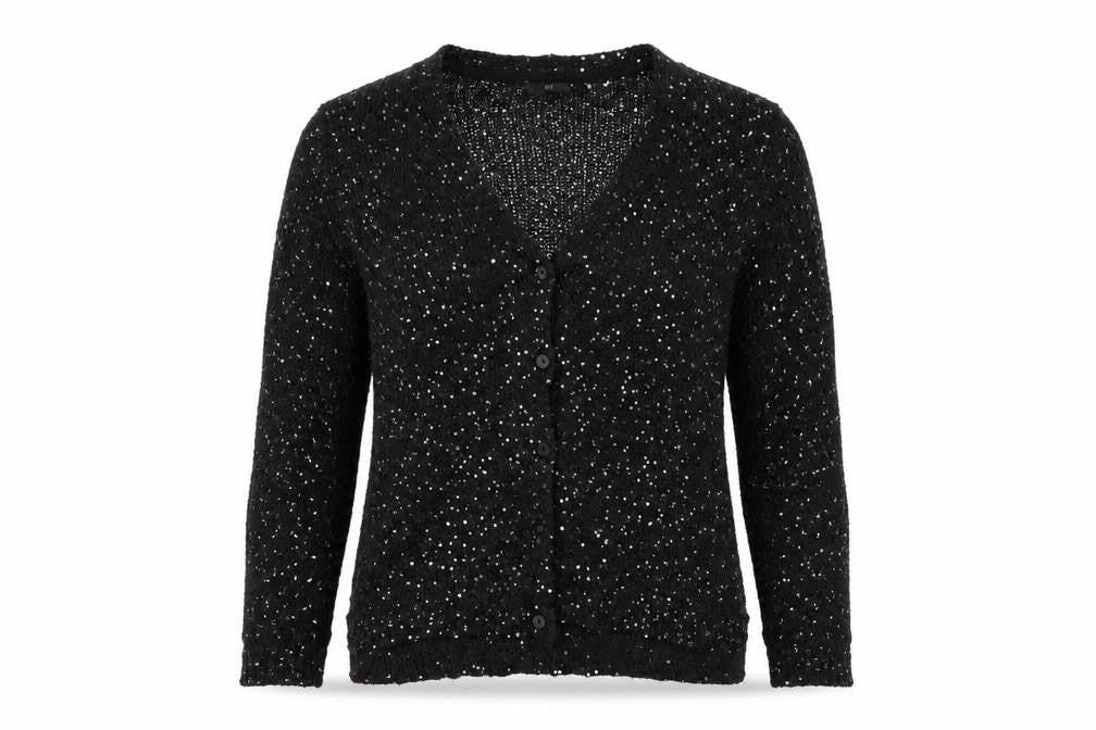 Womens UK Size S H&M Black Cardigan Jumper