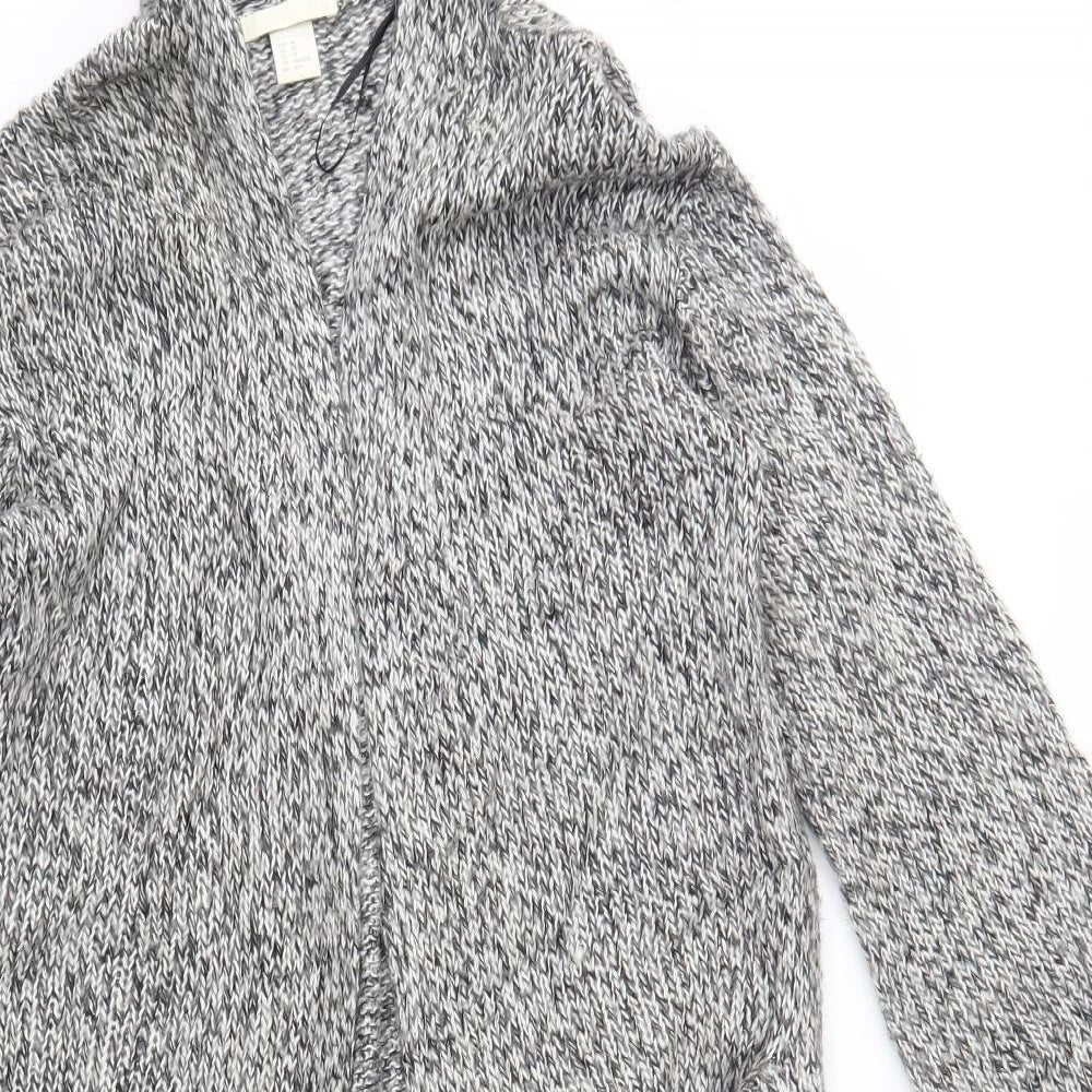 Womens UK Size XS H&M Grey Cardigan Jumper