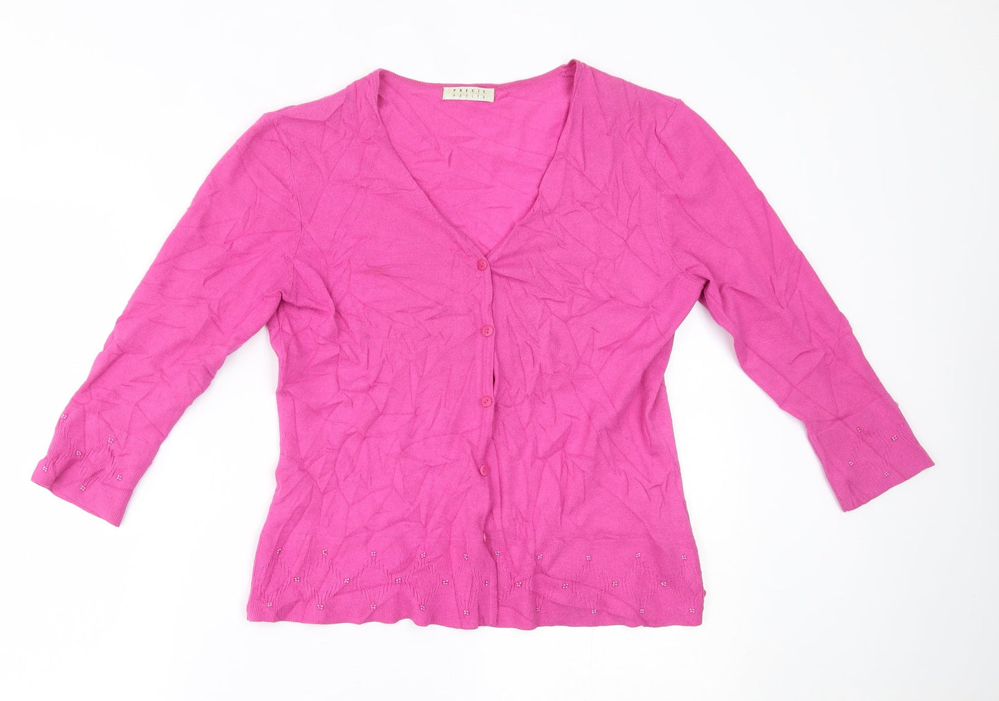 Womens UK Size L Precis Pink Cardigan Jumper