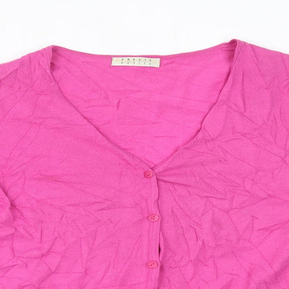Womens UK Size L Precis Pink Cardigan Jumper