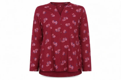 plum tree Womens Red Floral   Nightshirt Size 12