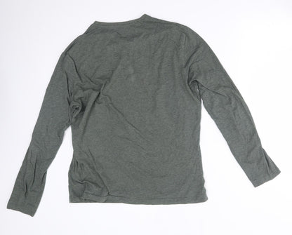 Womens UK Size L H&M Green Basic T-Shirt