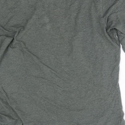 Womens UK Size L H&M Green Basic T-Shirt