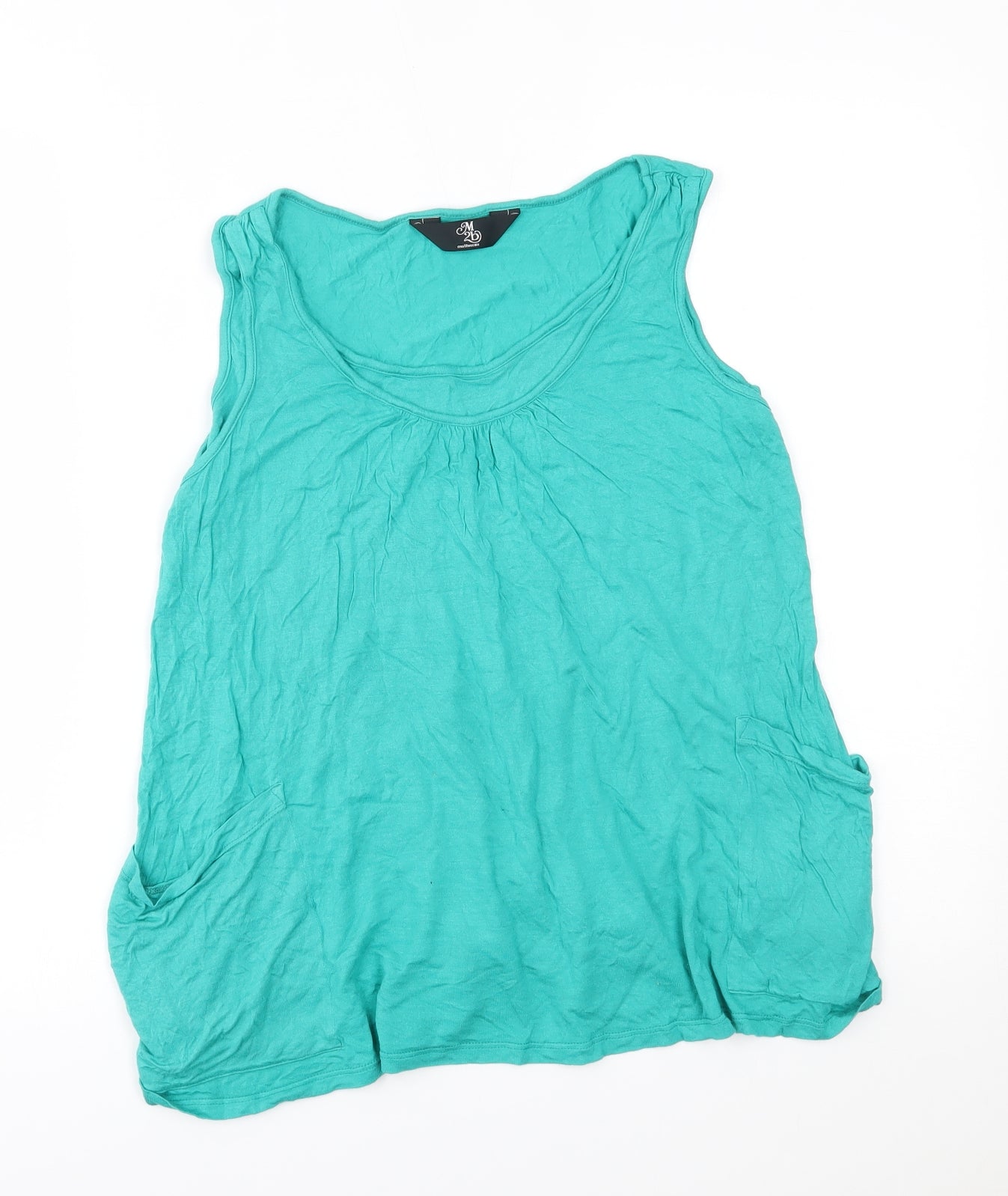 Womens UK Size 10 Mothercare Green Basic Blouse