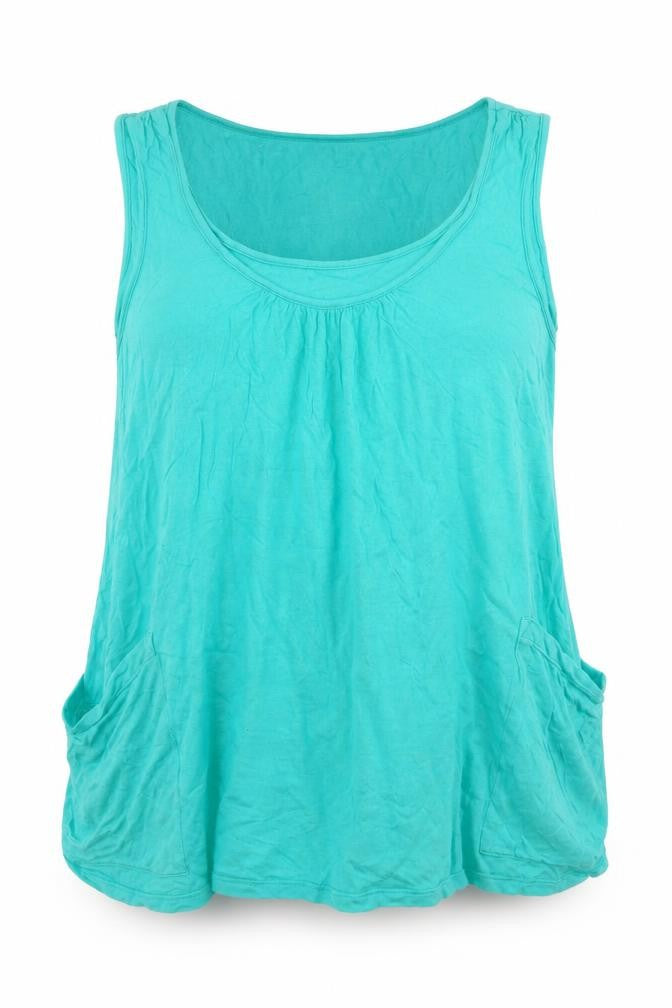 Womens UK Size 10 Mothercare Green Basic Blouse
