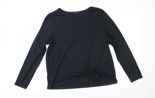 M&S Womens Black   Basic Blouse Size 16