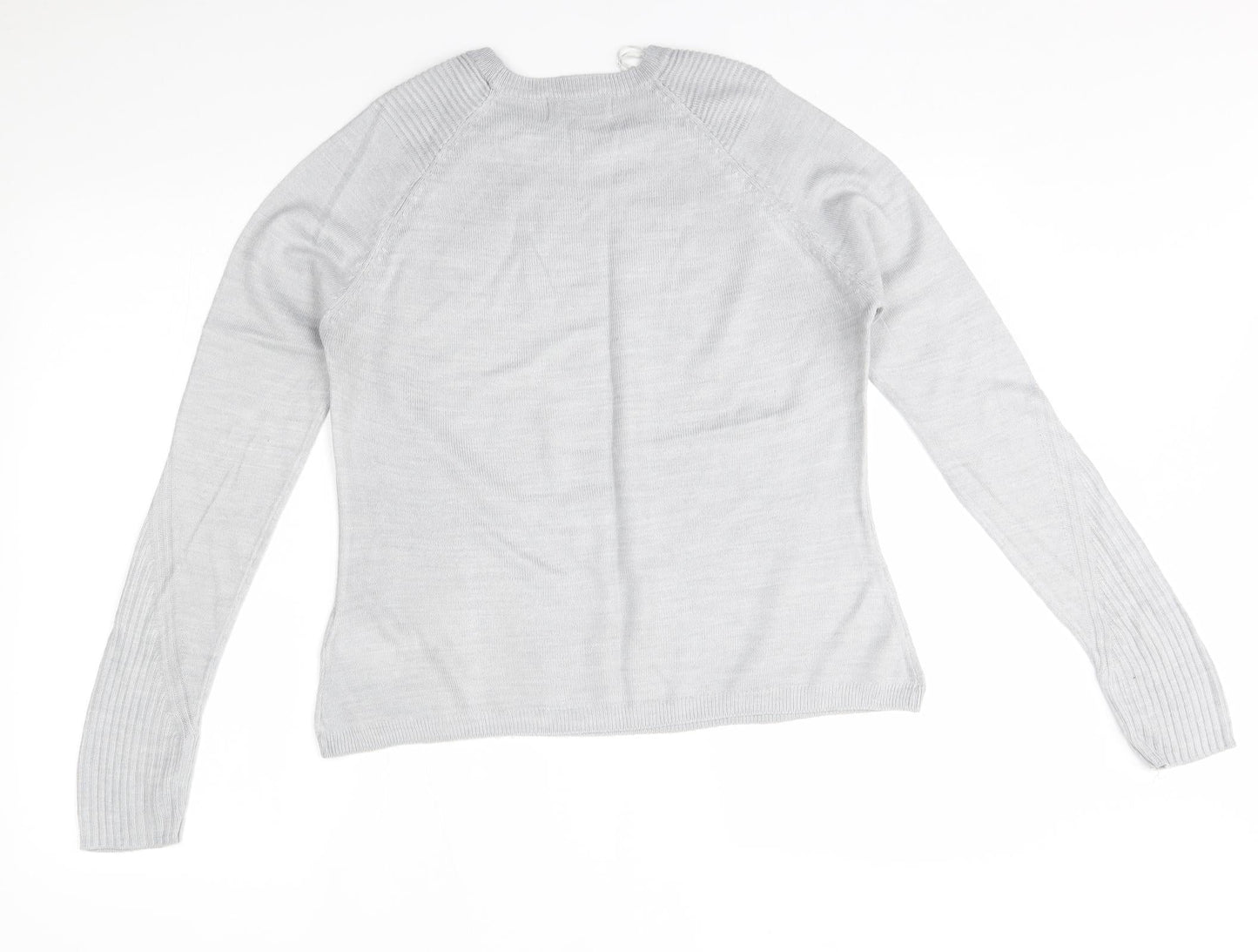Womens UK Size 10 M&S Grey Pullover Jumper