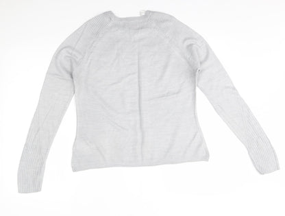 Womens UK Size 10 M&S Grey Pullover Jumper