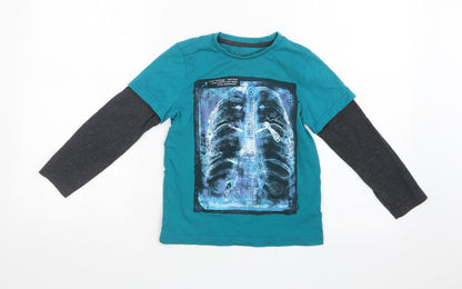 F&F Boys Multicoloured   Basic T-Shirt Size 6-7 Years