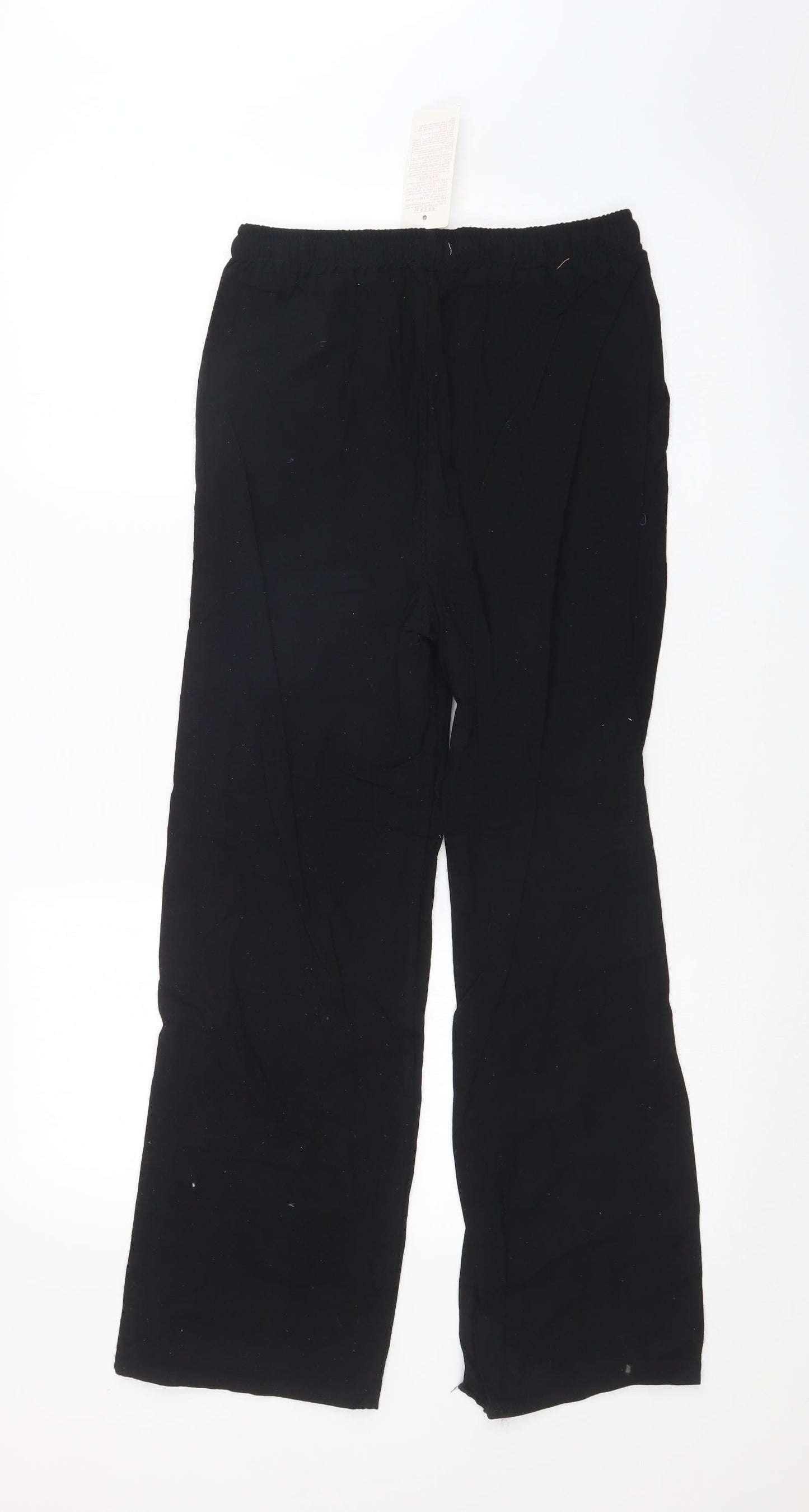 Womens UK Size M Preworn Regular Fit  Black Trousers