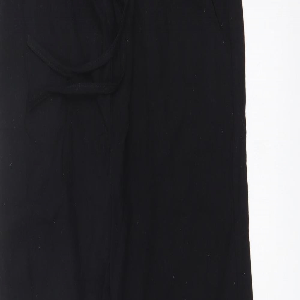 Womens UK Size M Preworn Regular Fit  Black Trousers
