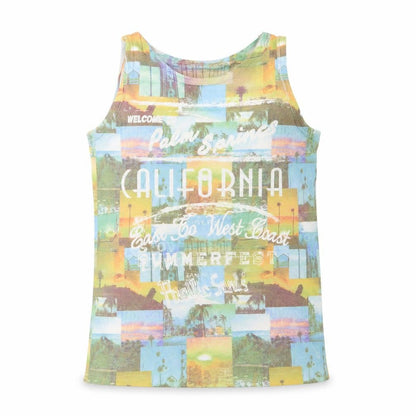 F&F Girls Multicoloured Geometric  Basic Tank Size 8-9 Years