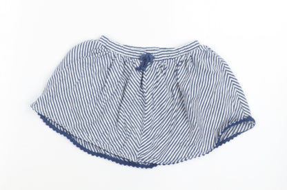 NEXT Girls Blue Striped  Hot Pants Shorts Size 2-3 Years