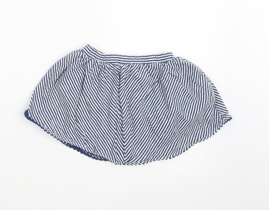 NEXT Girls Blue Striped  Hot Pants Shorts Size 2-3 Years