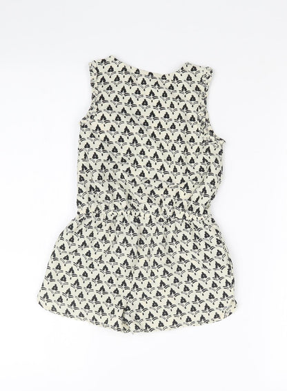 NEXT Girls Multicoloured Geometric  Playsuit One-Piece Size 4 Years
