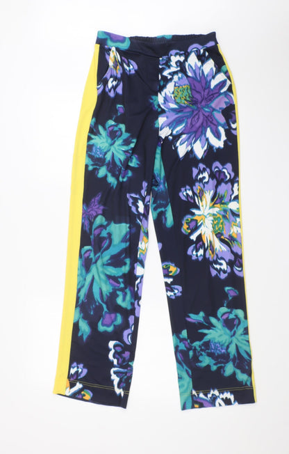 NICK VERSE Womens Multicoloured Floral  Trousers  Size XS L30 in
