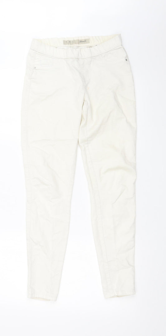 DENIM CO Womens White   Jegging Jeans Size 8 L29 in