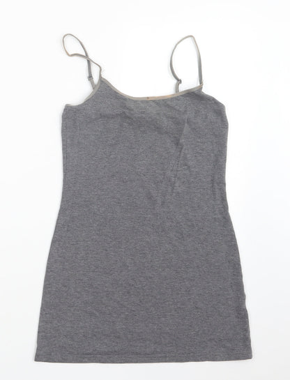 Womens UK Size XS H&M Grey Camisole T-Shirt
