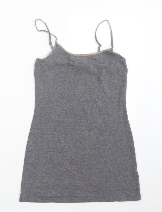 Womens UK Size XS H&M Grey Camisole T-Shirt