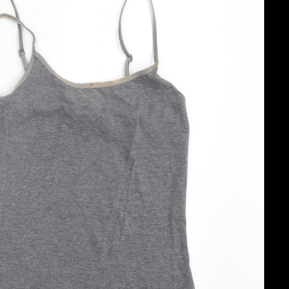 Womens UK Size XS H&M Grey Camisole T-Shirt