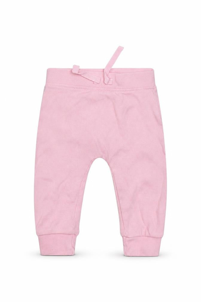 Front view of George Baby Pink Jogger Leggings, size 3-6, Months