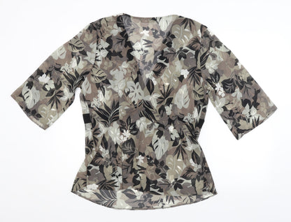 Womens UK Size  BHS Grey Basic Blouse