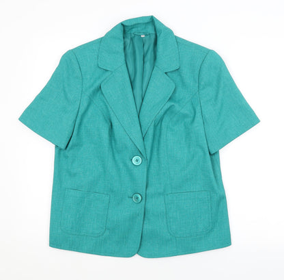 Preworn Womens Green   Jacket Blazer Size 16