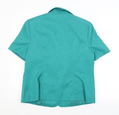 Preworn Womens Green   Jacket Blazer Size 16