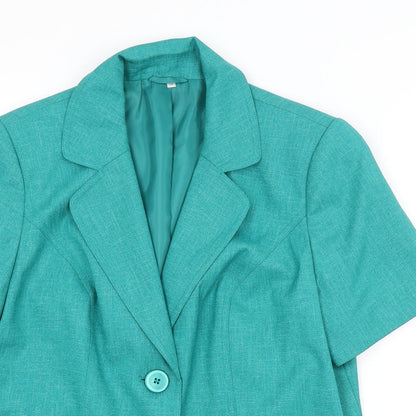 Preworn Womens Green   Jacket Blazer Size 16