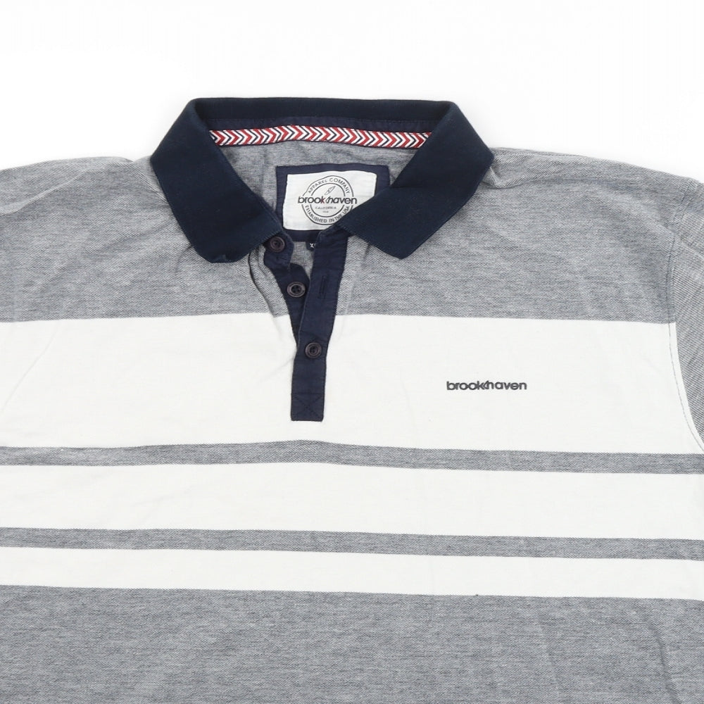 Brookhaven Mens Grey    Polo Size XL