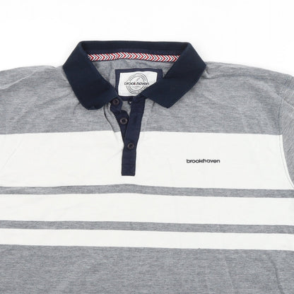 Brookhaven Mens Grey    Polo Size XL
