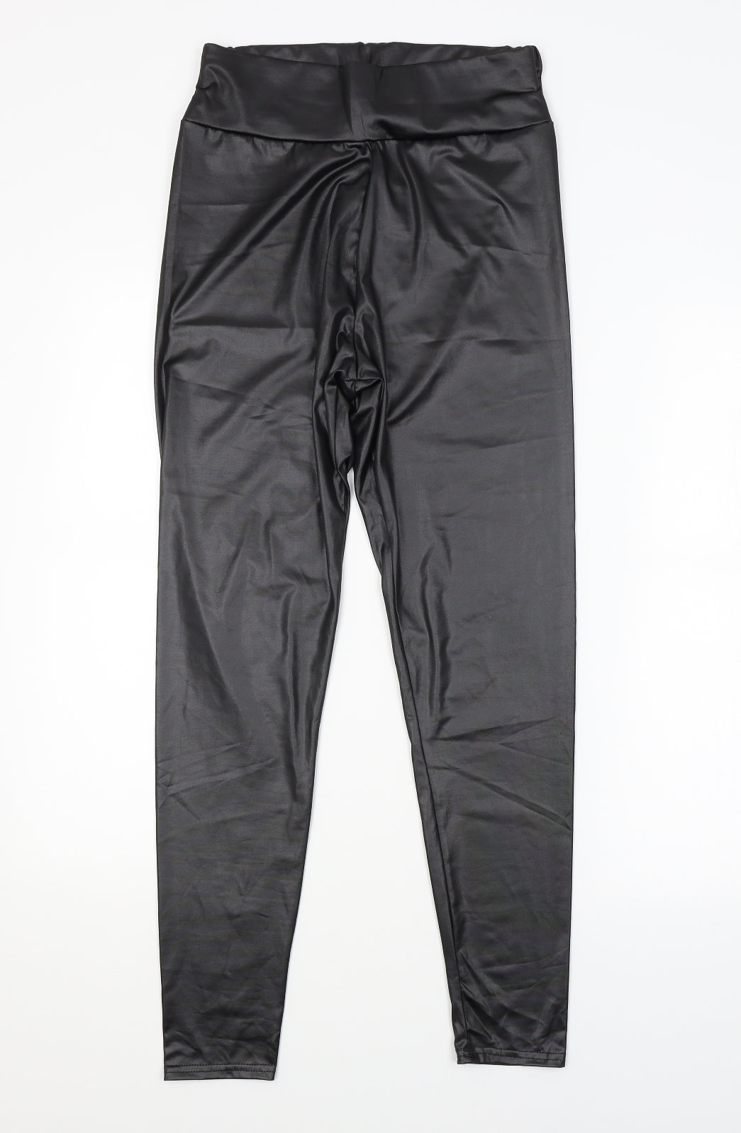 Womens UK Size 10 Boohoo Regular Fit  Black Trousers