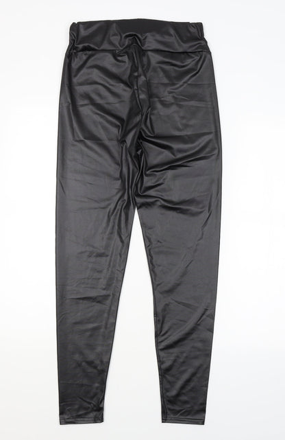 Womens UK Size 10 Boohoo Regular Fit  Black Trousers