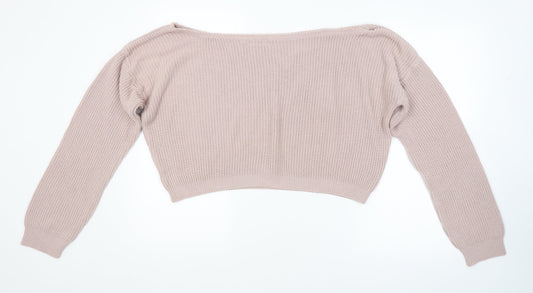 Womens UK Size L PRETTYLITTLETHING Pink Pullover Jumper