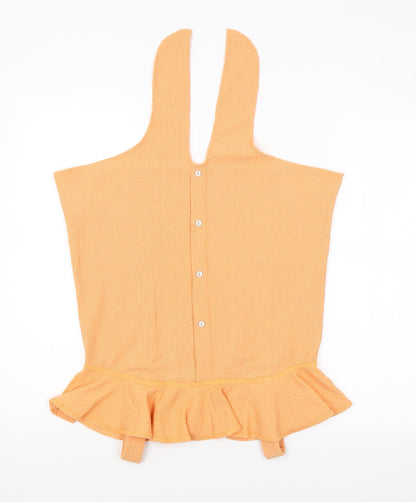 F&F Womens Orange   Basic Blouse Size 10