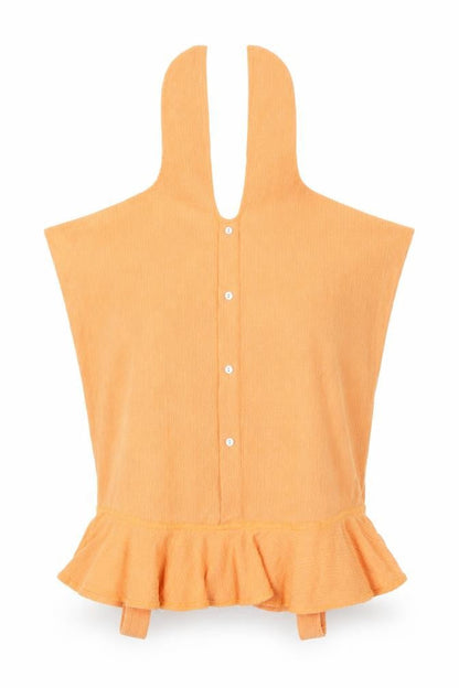 Womens UK Size 10 F&F Orange Basic Blouse