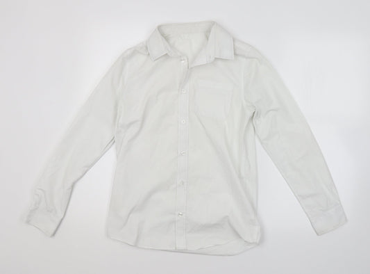 F&F Boys White   Basic Button-Up Size 12-13 Years