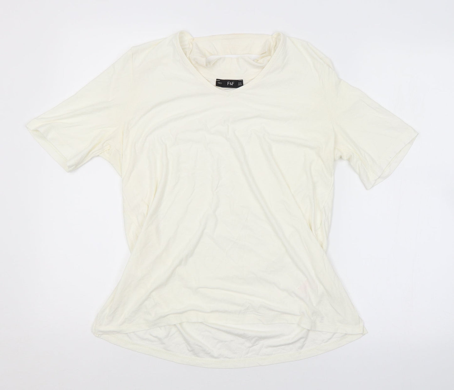 F&F Womens White   Basic Blouse Size 14