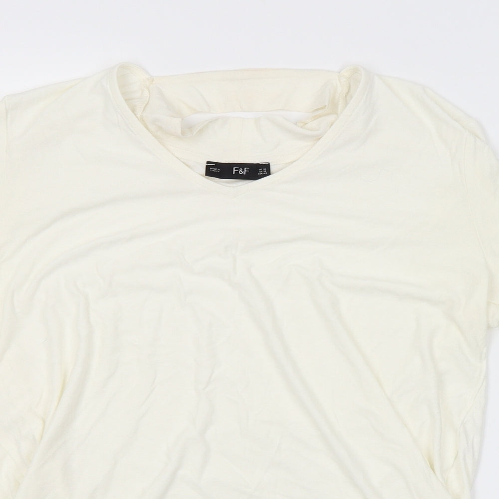 F&F Womens White   Basic Blouse Size 14
