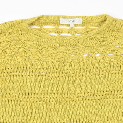 Womens UK Size S NEXT Yellow Pullover Jumper