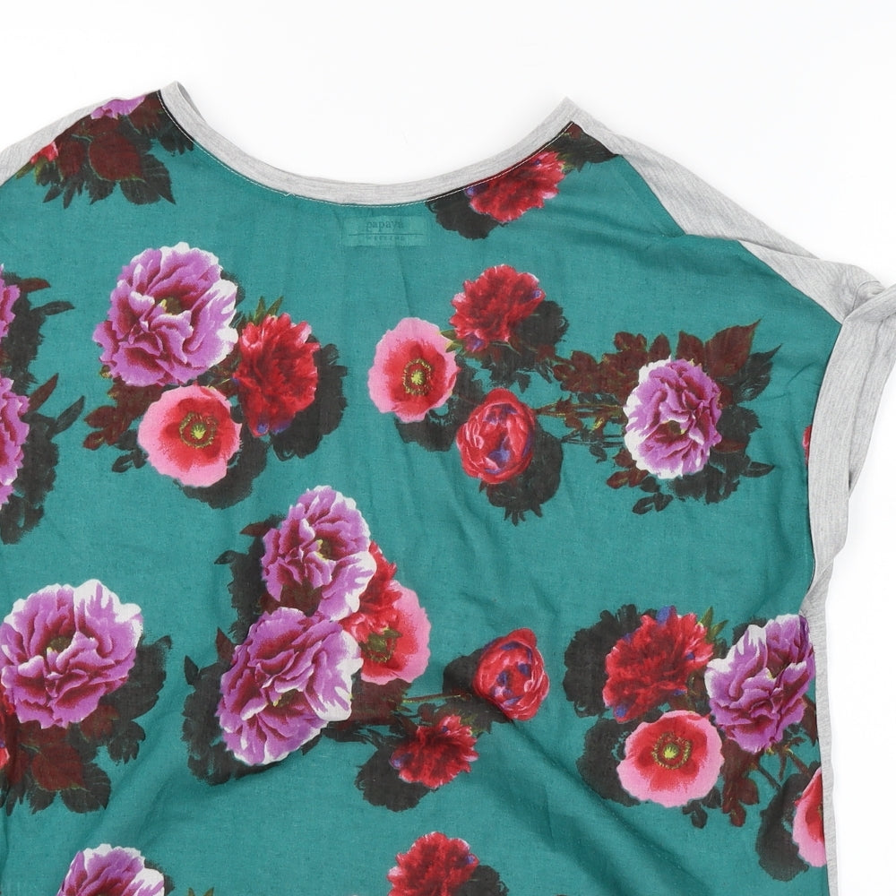 Papaya Womens Multicoloured Floral  Basic Blouse Size 12