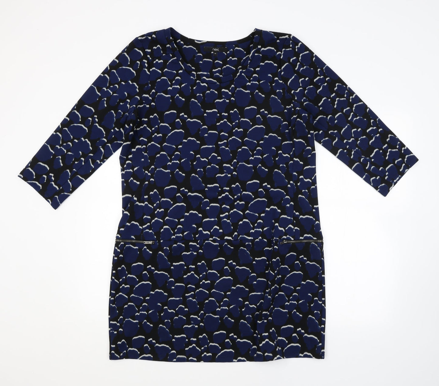 NEXT Womens Multicoloured Geometric  Pencil Dress  Size 14