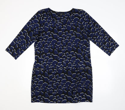 NEXT Womens Multicoloured Geometric  Pencil Dress  Size 14