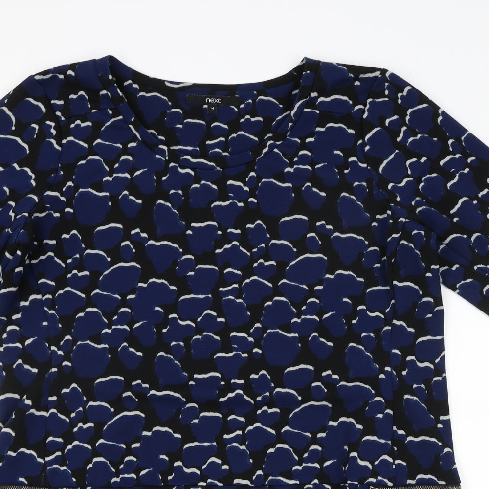 NEXT Womens Multicoloured Geometric  Pencil Dress  Size 14