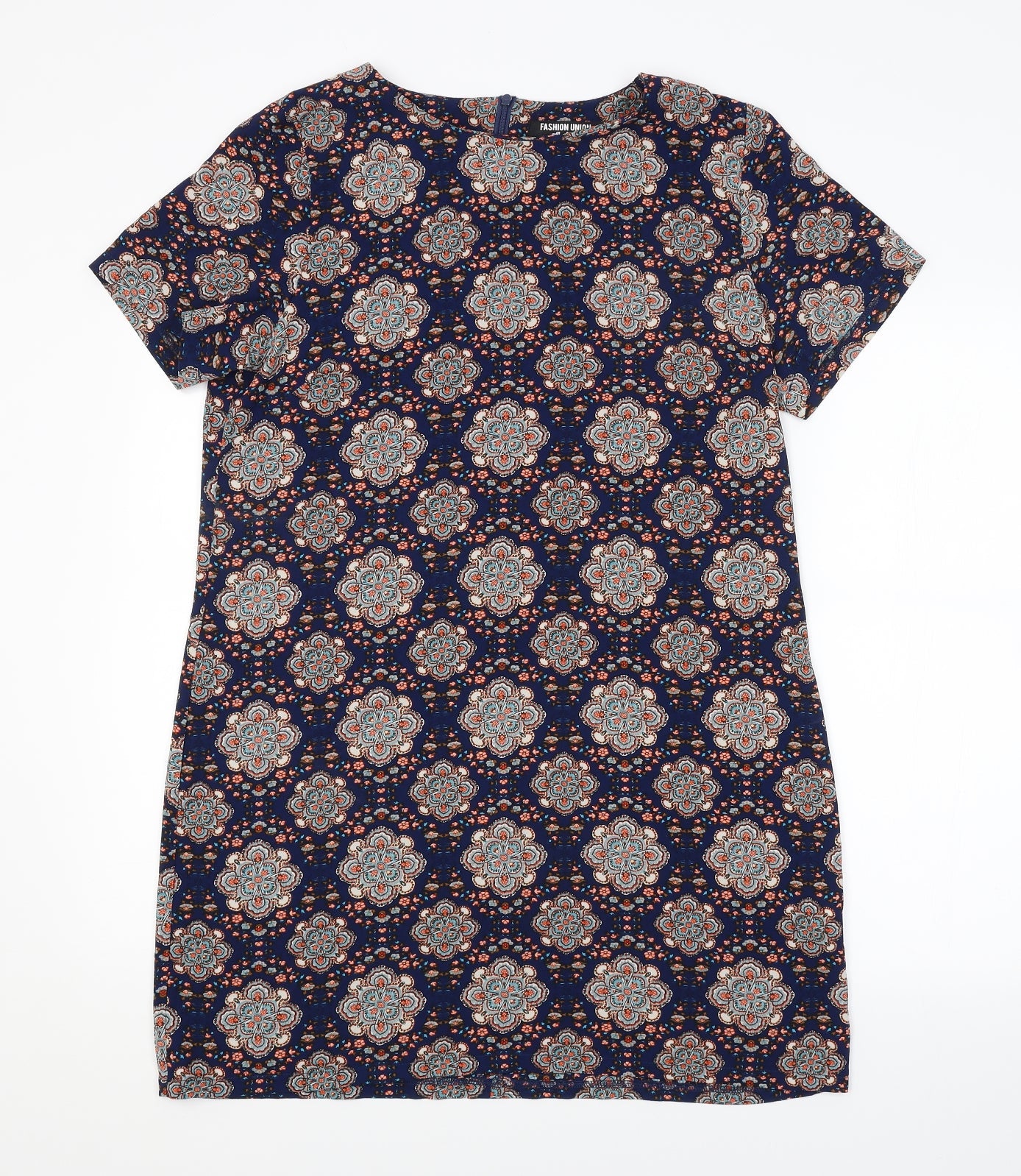Womens UK Size 12 Fashion Union Multicoloured Basic Blouse