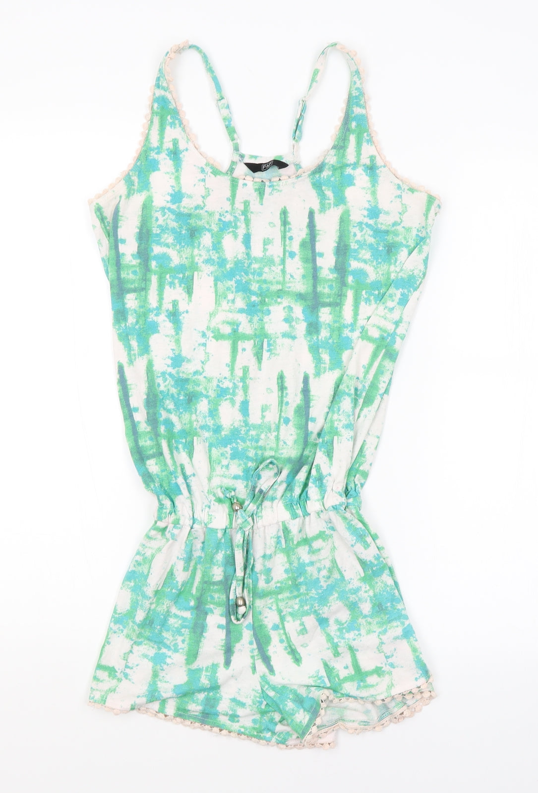 F&F Womens Green   Playsuit One-Piece Size 8