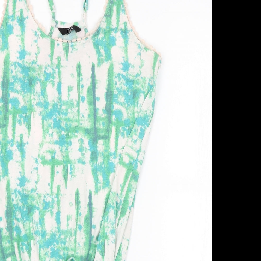 F&F Womens Green   Playsuit One-Piece Size 8