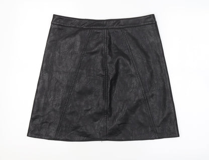 IVIVI Womens Black   Mini Skirt Size L