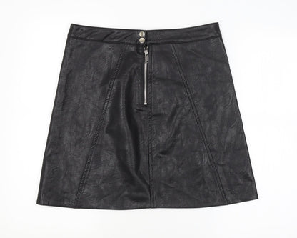 IVIVI Womens Black   Mini Skirt Size L